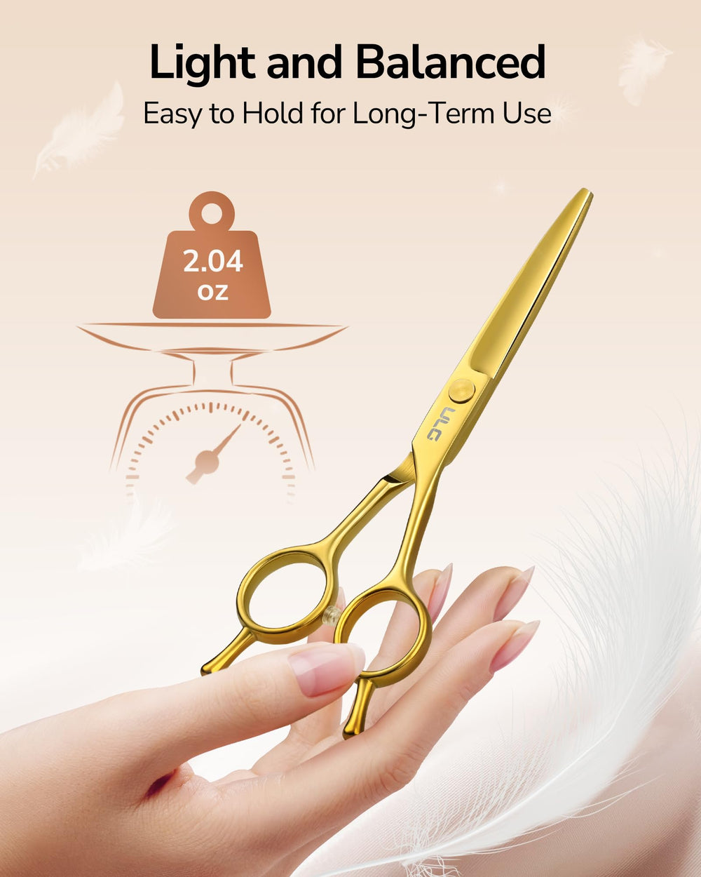 ULG stainless steel blades stay sharp through regular use and resist wear.