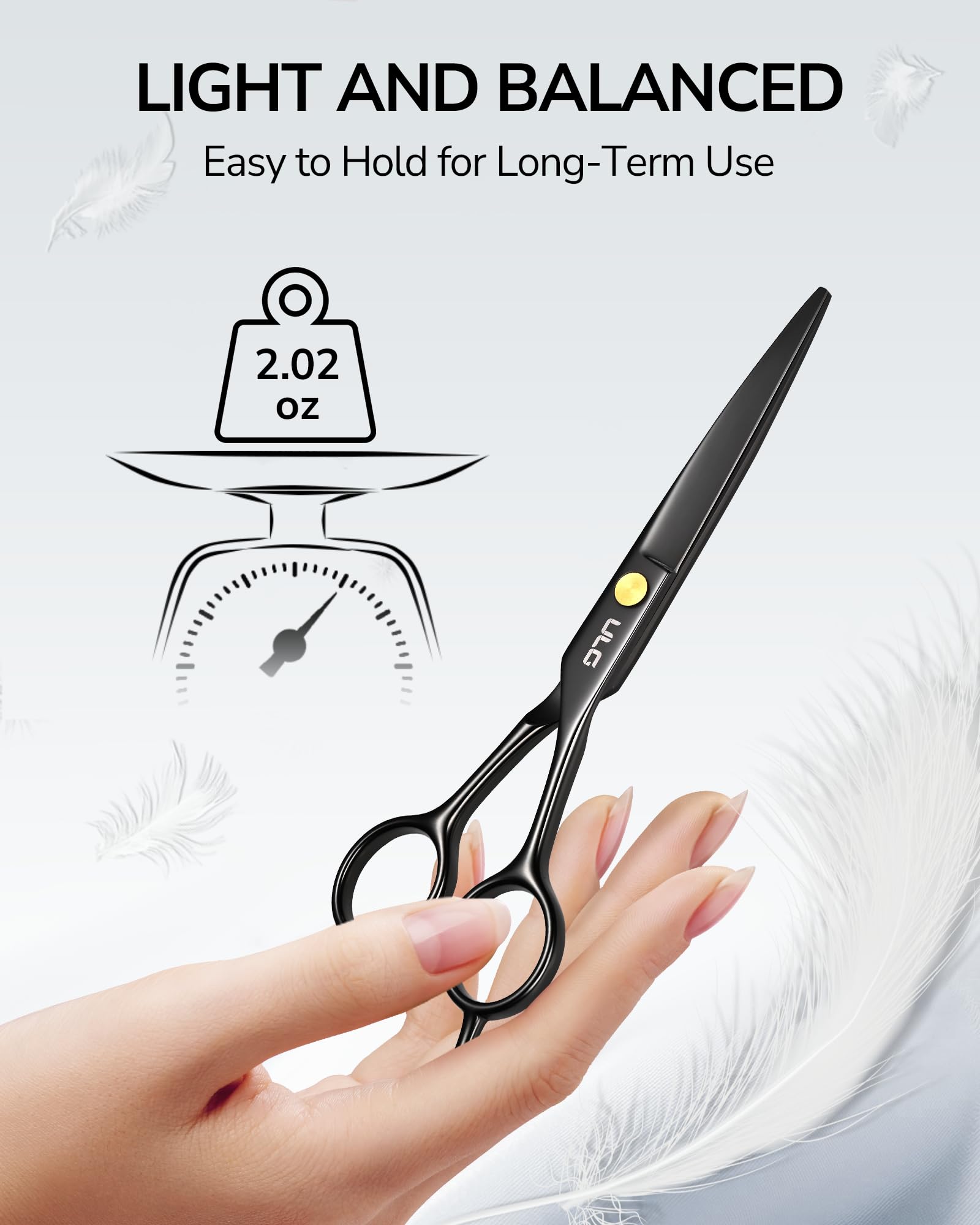 ULG blunt tips provide skin-friendly handling during near-skin styling.