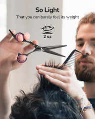 ULG professional salon scissors with razor edge for sharp, clean layering.