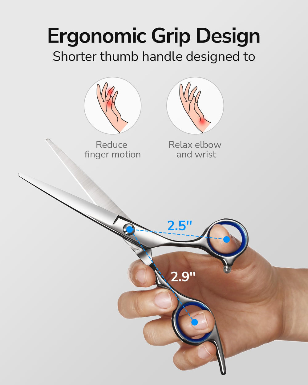 ULG professional salon use scissors for versatile styling