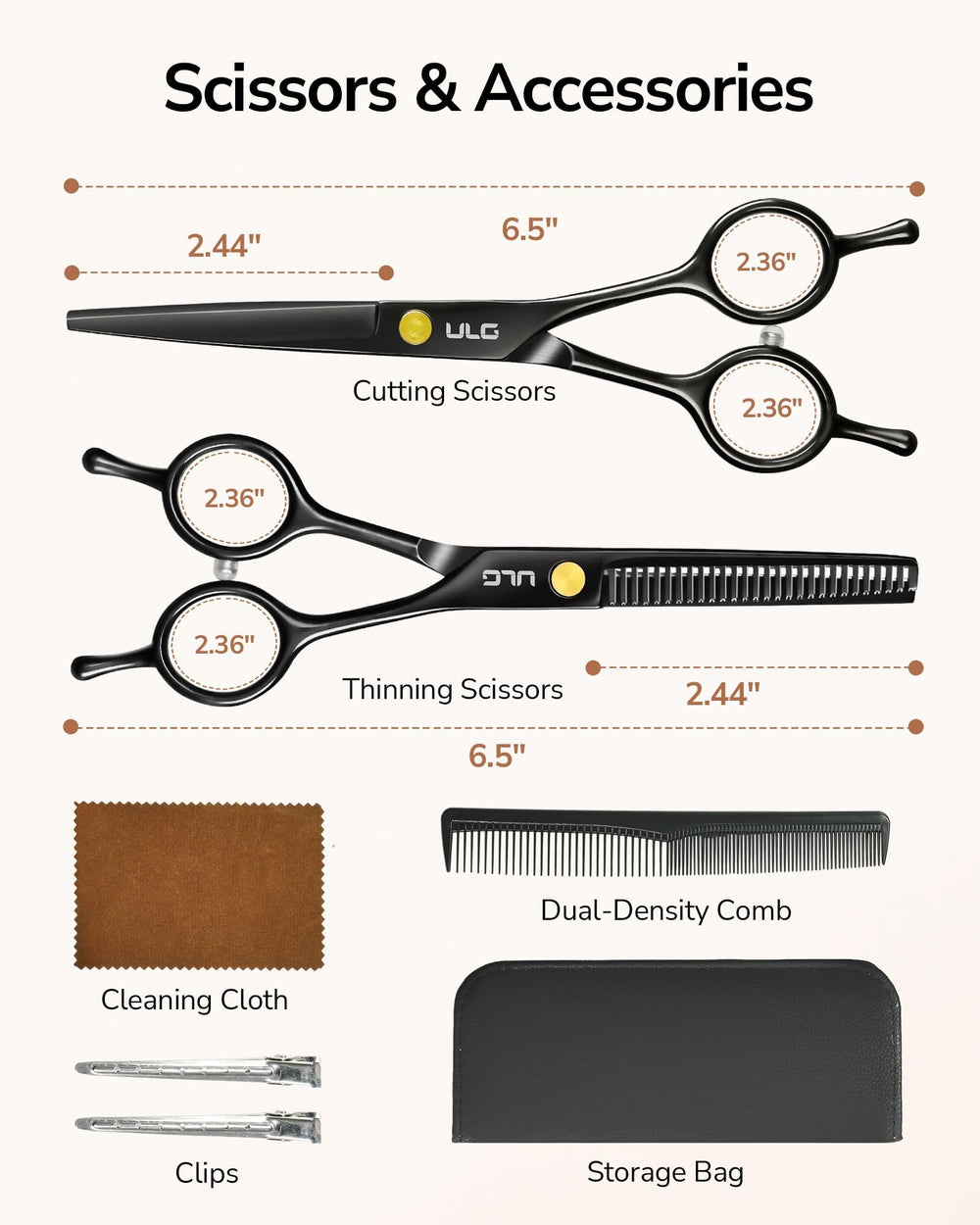 ULG right-handed design supports comfortable, controlled cuts.