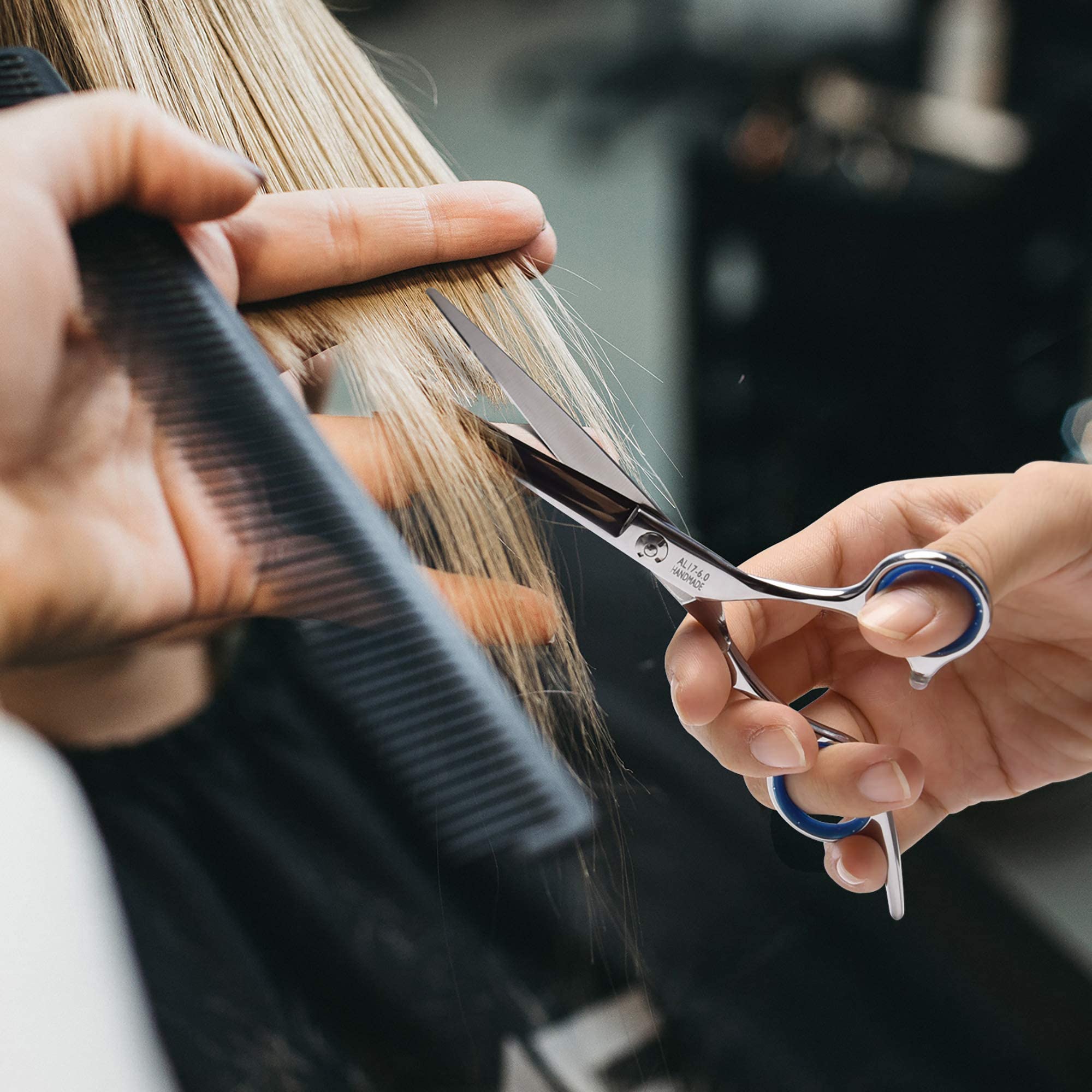 ULG barber kit includes professional scissors and thinning shears for salon and home use.