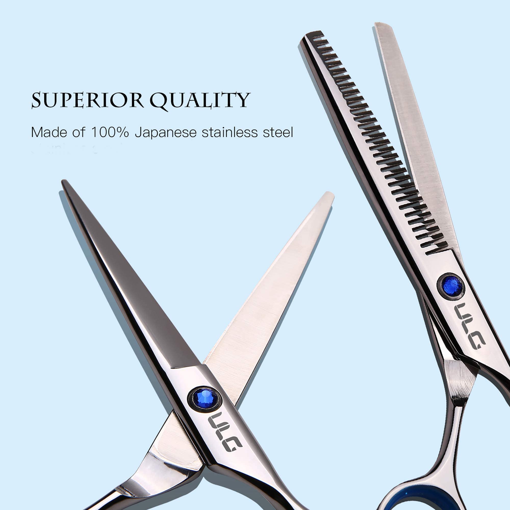 ULG texturizing scissors help create soft, fashionable texture and definition.
