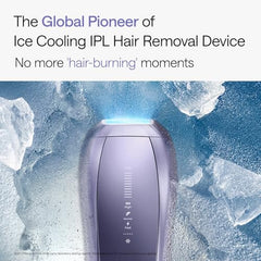 Ulike Air 10 Deluxe painless ice-cooling system keeps skin comfortable during treatment.