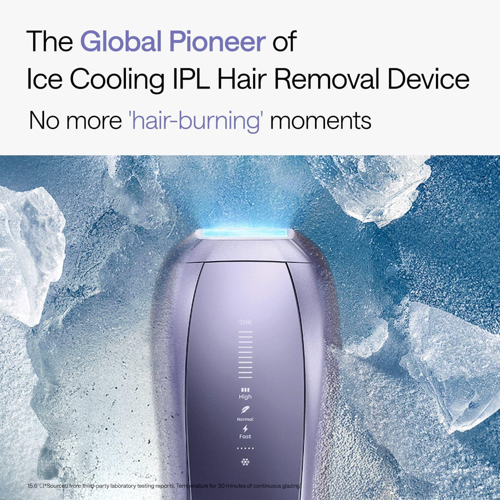 Ulike Air 10 IPL device side grip for comfortable, precise sessions.