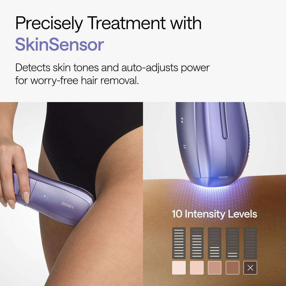 Ulike Air 10 SkinSensor detects skin tone and adjusts power for safety.