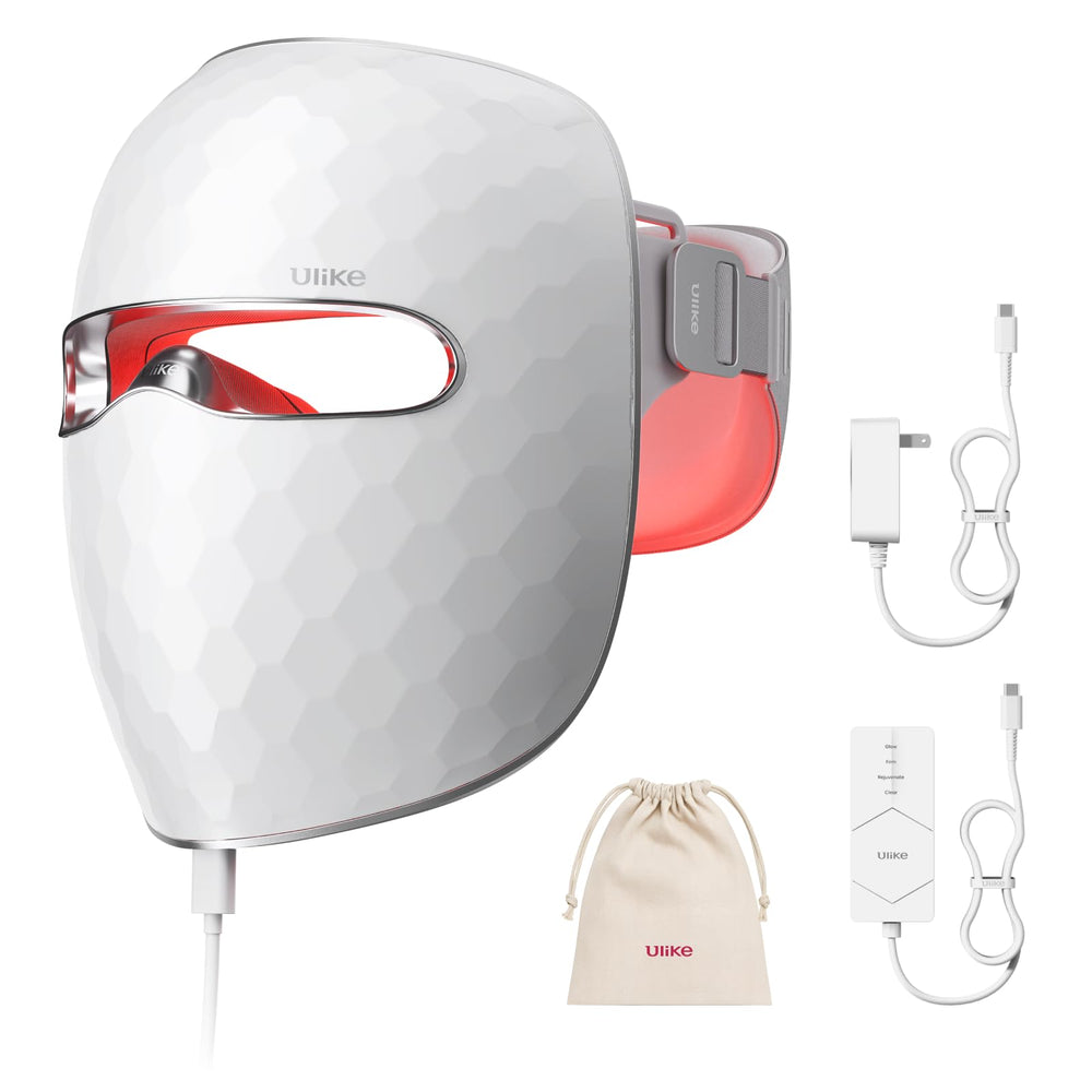 Ulike ReGlow mask front view with 272 beads for at-home light therapy