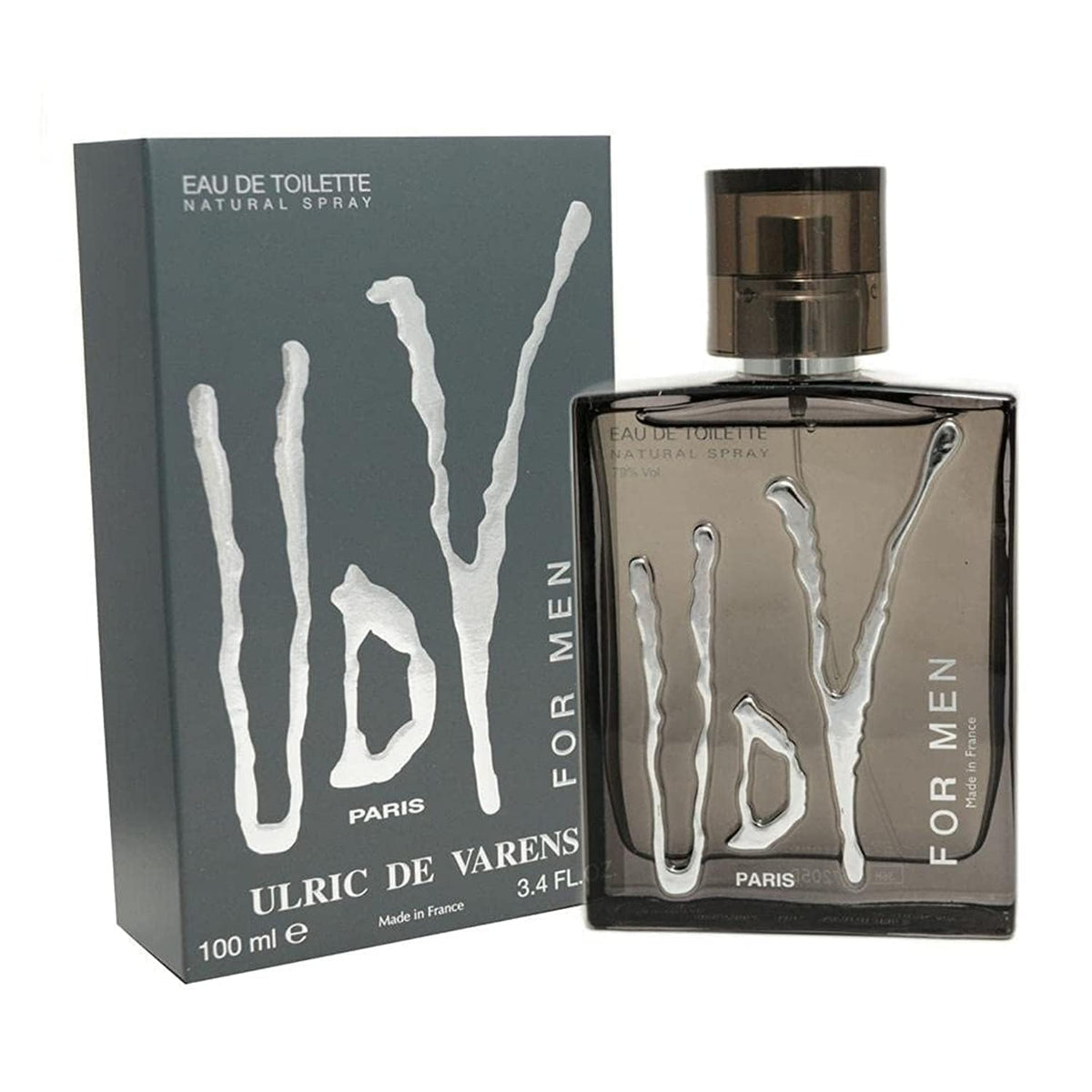 Ulric de Varens Classic EDT for Men bottle pouring showing masculine scent