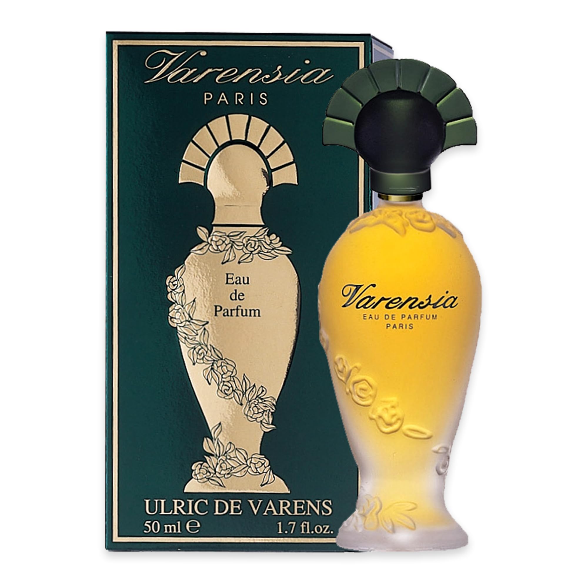 Ulric De Varens Varensia bottle close-up for daily elegance and lasting scent.