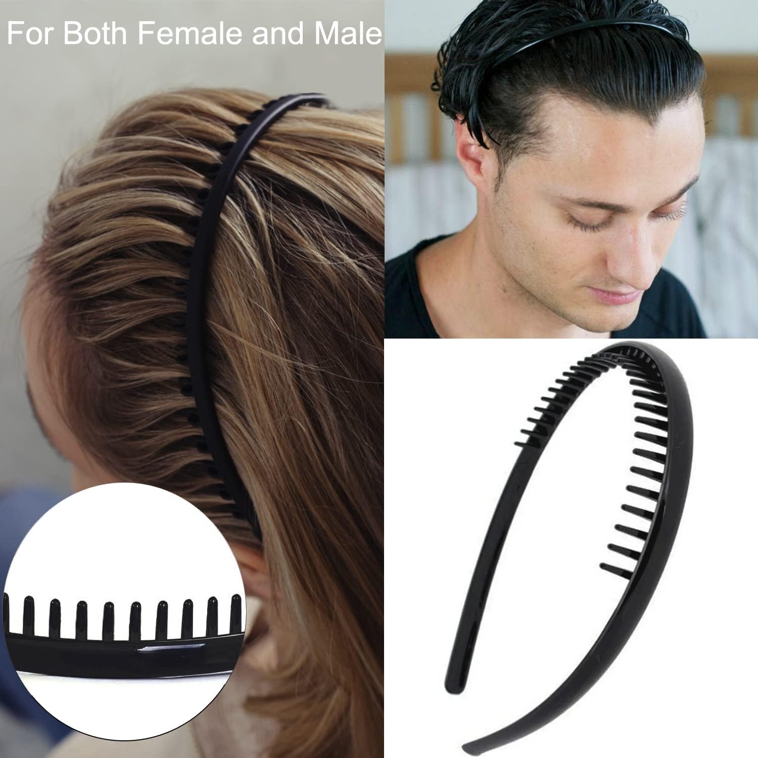 Diadema antideslizante ULTIMUTE para mujeres y hombres con cabello