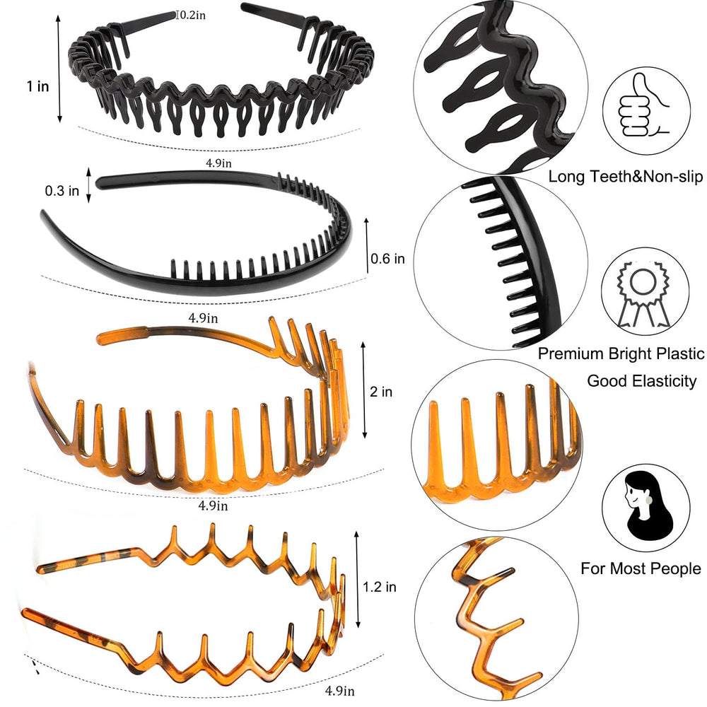 Diadema Ultimute ámbar con dientes, ajuste cómodo durante todo el día.