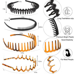 Diadema Ultimute ámbar con dientes, ajuste cómodo durante todo el día.