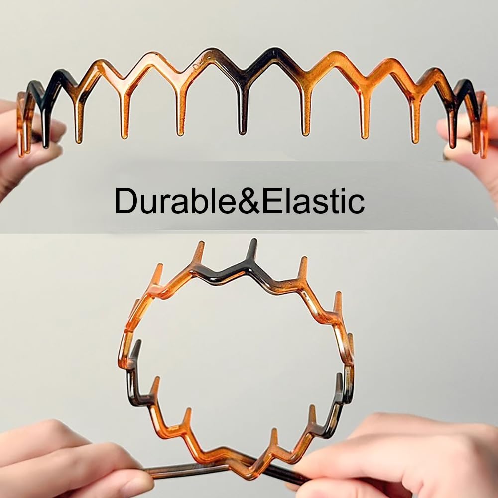 Diadema Ultimute de plástico con dientes, adecuada para todo tipo de cabello.