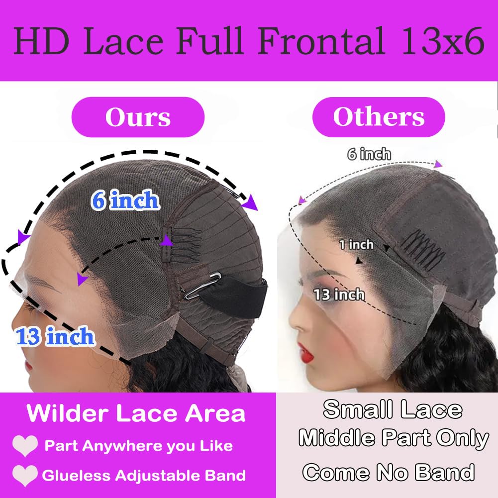 UltraFlower 13x6 HD lace front detail showing seamless blend
