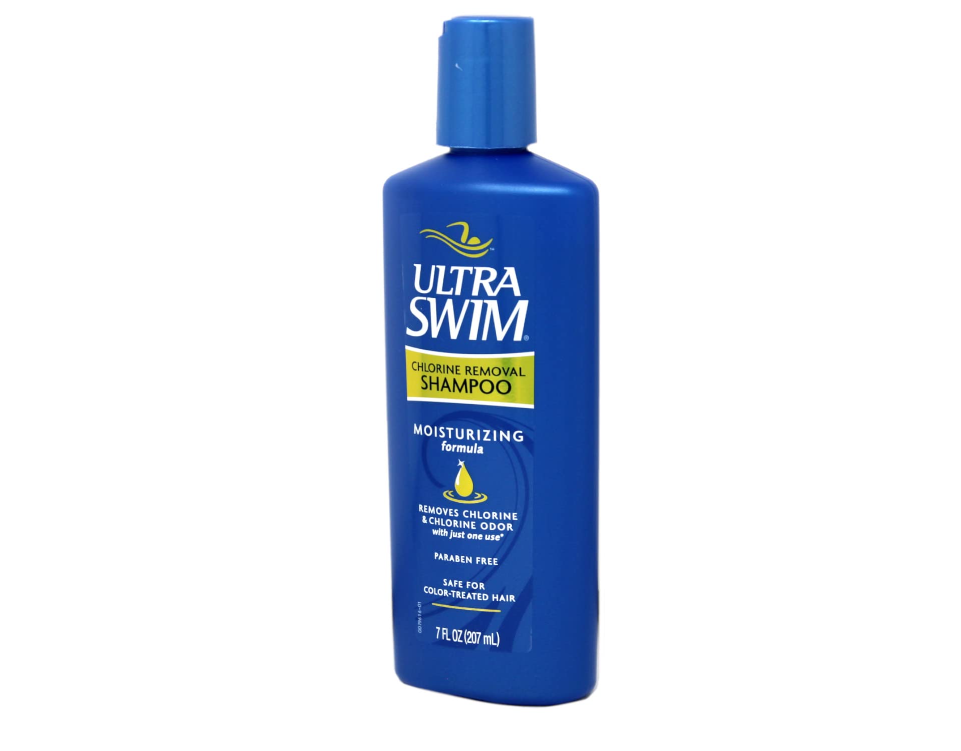 UltraSwim chlorine removal shampoo closeup highlights moisturizing formula