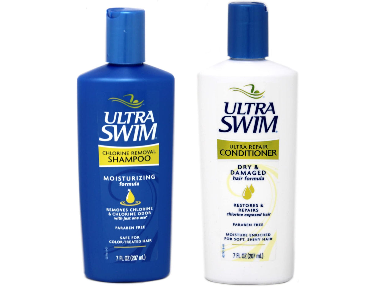 UltraSwim champú-reparación: dúo dinámico para cabello tras la piscina, suavidad y control.