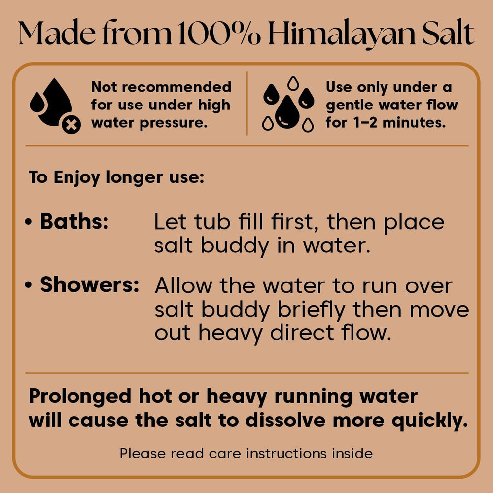 UMAID solid salt stone for repeated use during shower or bath.