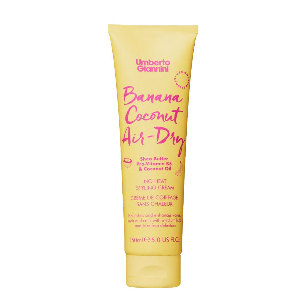 Umberto Giannini Banana Coconut crema-seca-al-aire en botella para rizos.