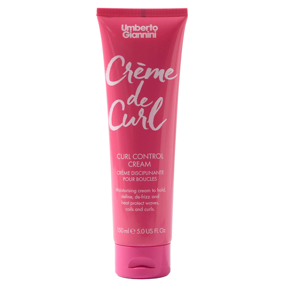 Umberto Giannini Creme De Curl Control Cream, envase de 150 ml para rizos definidos.