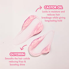 Umberto Giannini Curl Jelly Scrunching Vanilla model curls showing definition