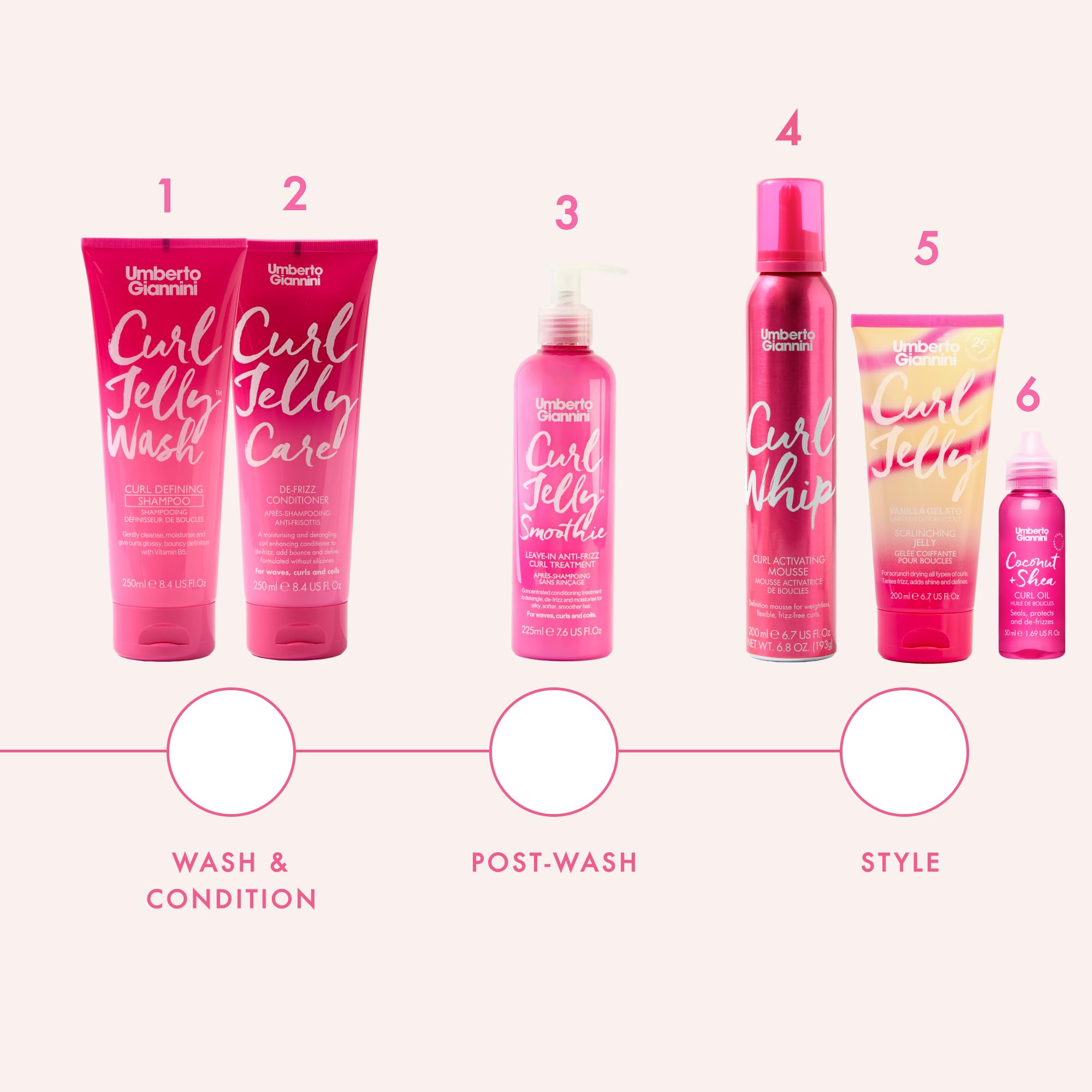 Umberto Giannini Curl Jelly Scrunching Vanilla morning routine setup