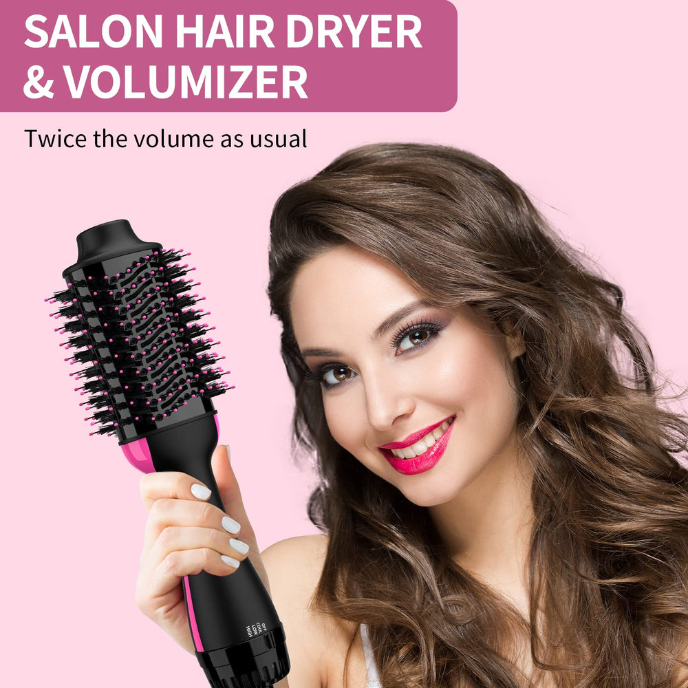 Powerful 1200W motor speeds up drying while protecting hair.