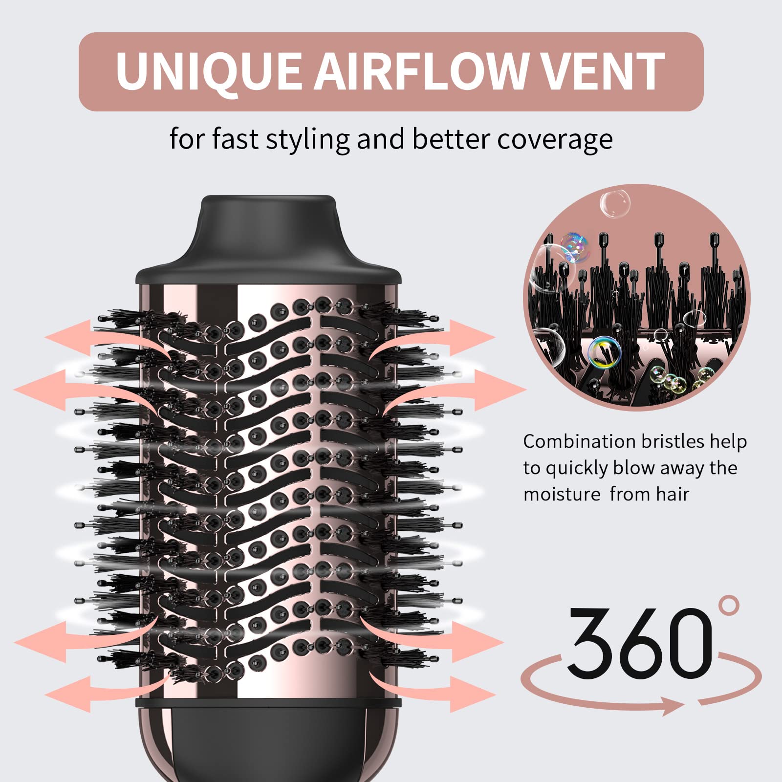 Umeely enables 1-step styling with drying, shaping, and volumizing.