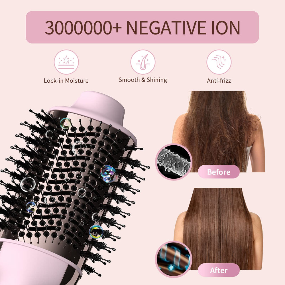Umeely hair dryer brush ergonomic design for safe, efficient blowouts.