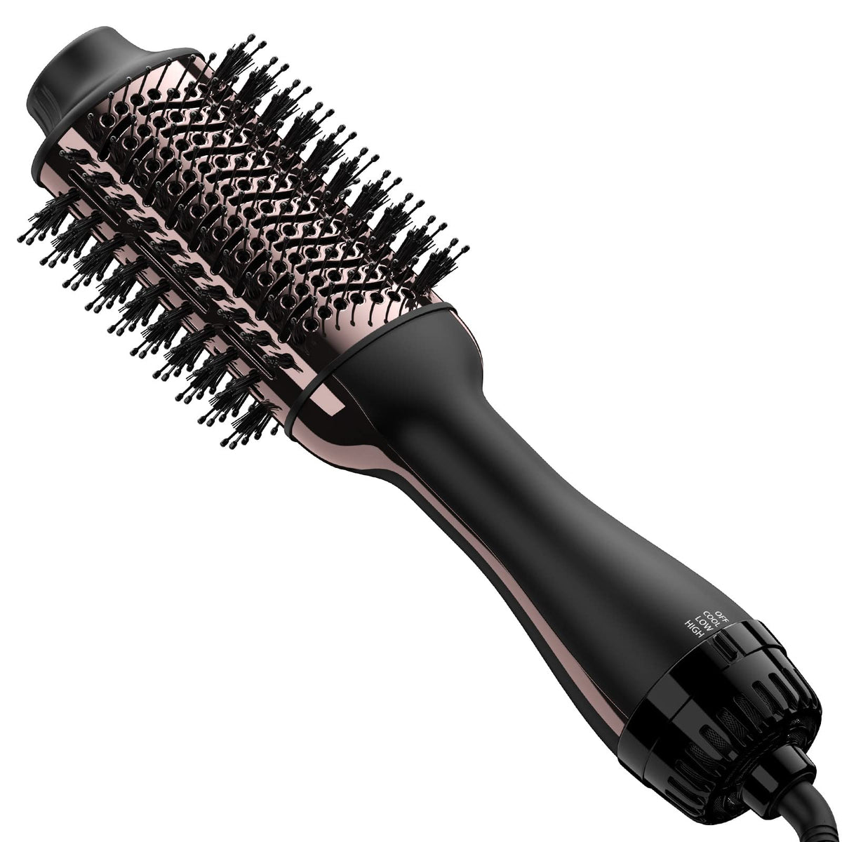 Umeely hair dryer brush with oval barrel for smooth styling and shine.
