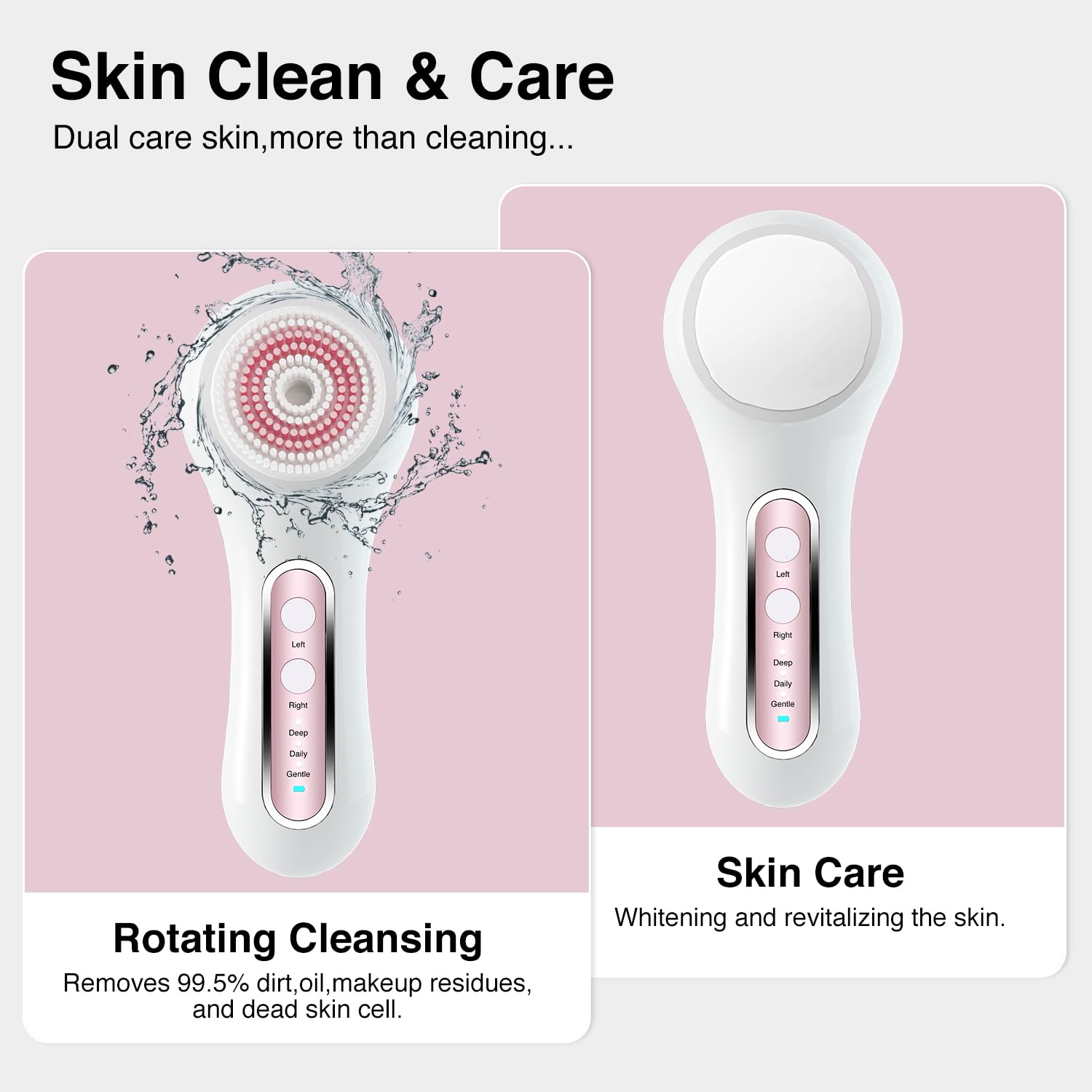Umickoo soft silicone head designed for sensitive skin comfort.