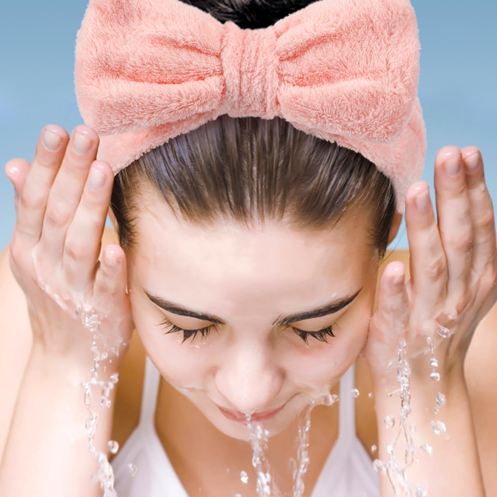 Bandas UMIKU para cosmética, felpa suave coral y uso diario sin tirar del cabello