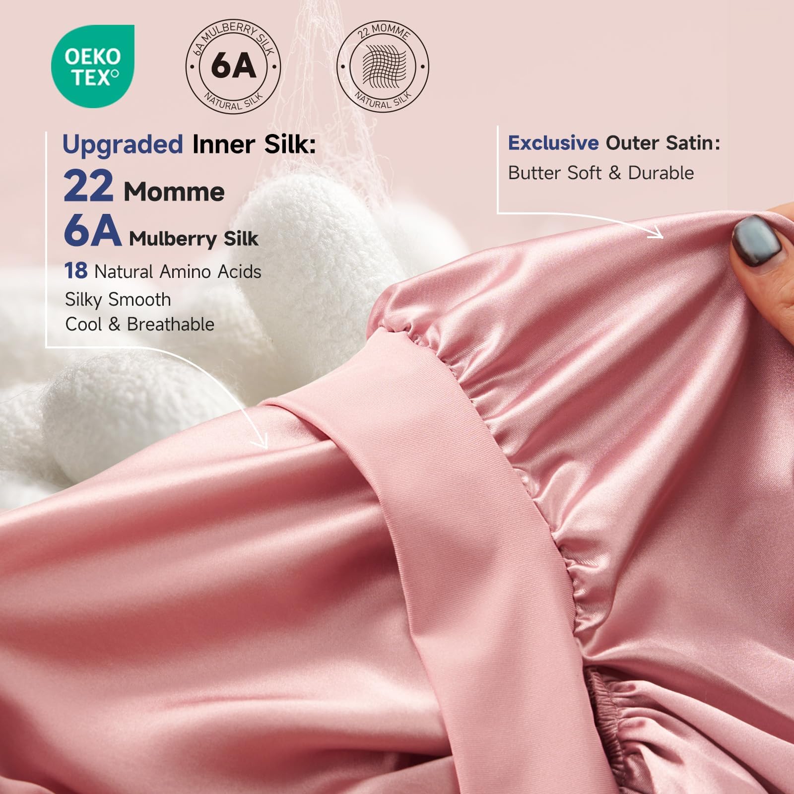 Umisleep silk bonnet aiding frizz reduction for smoother morning hair