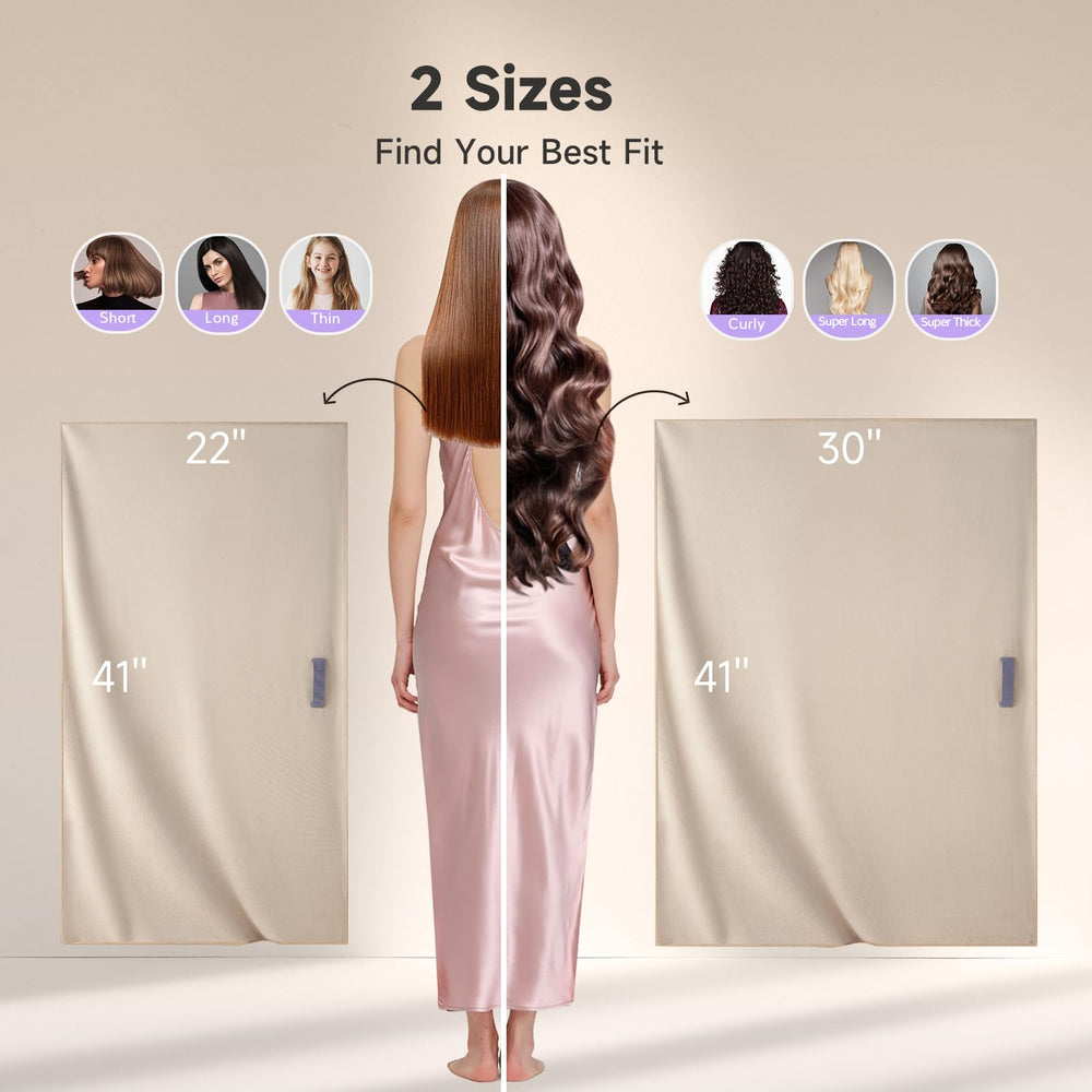 Toalla Umisleep 41x30, cobertura amplia para cabello largo y grueso