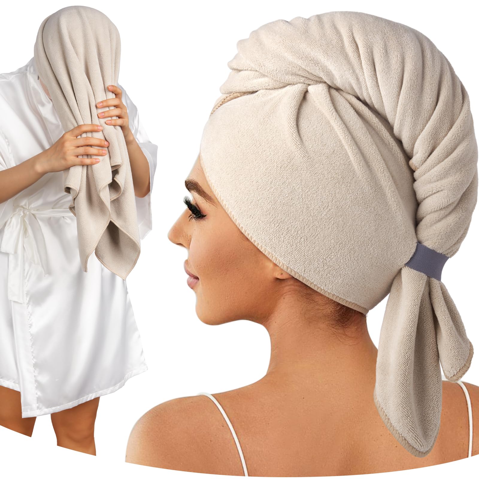Toalla Umisleep, cabello microfibra absorbente para secado rápido