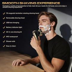 Umither all-in-one grooming kit with attachments enables complete facial and body grooming