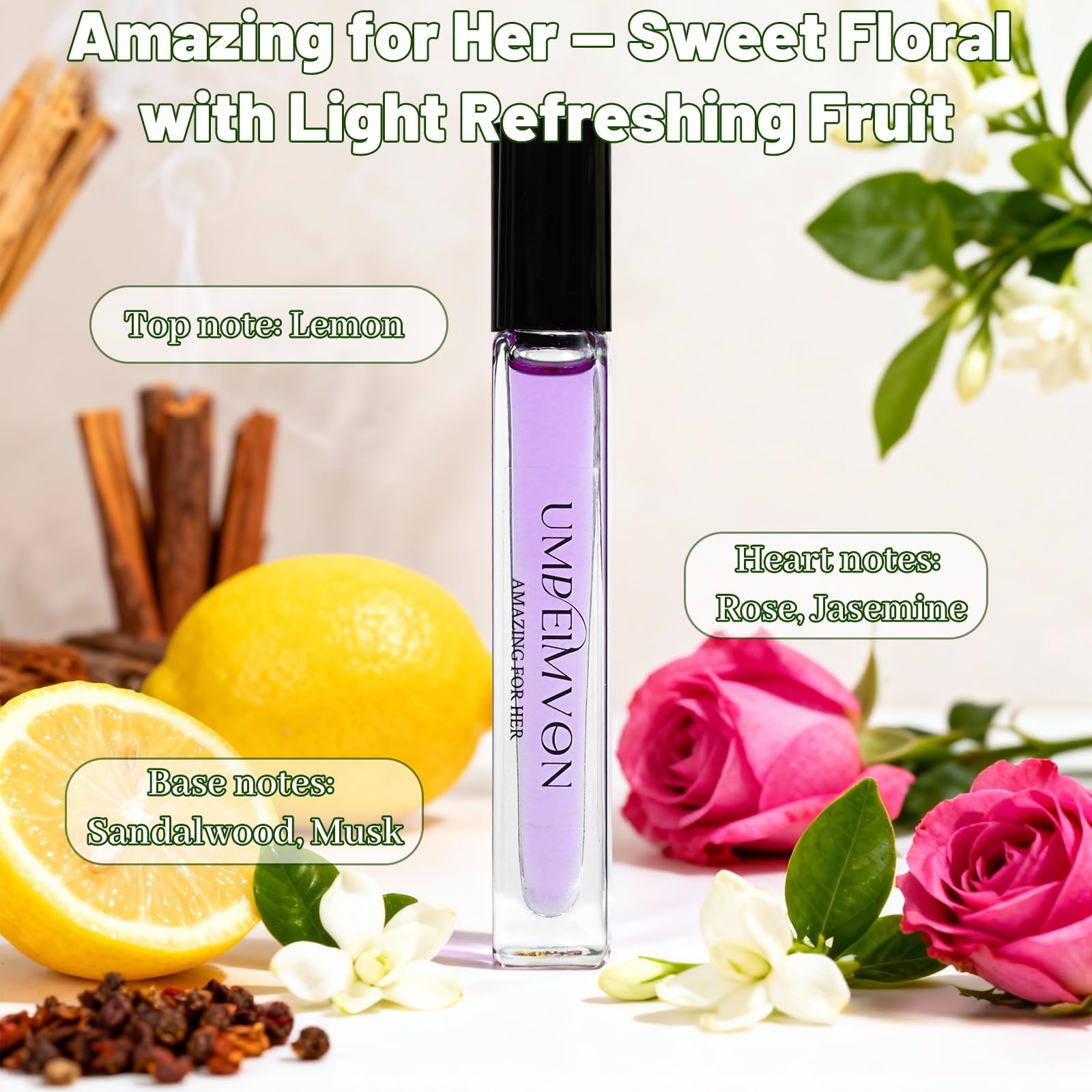 Umpeimvon Marshmallow Blush Amazing for Her offers lemon and rose for a fresh feel