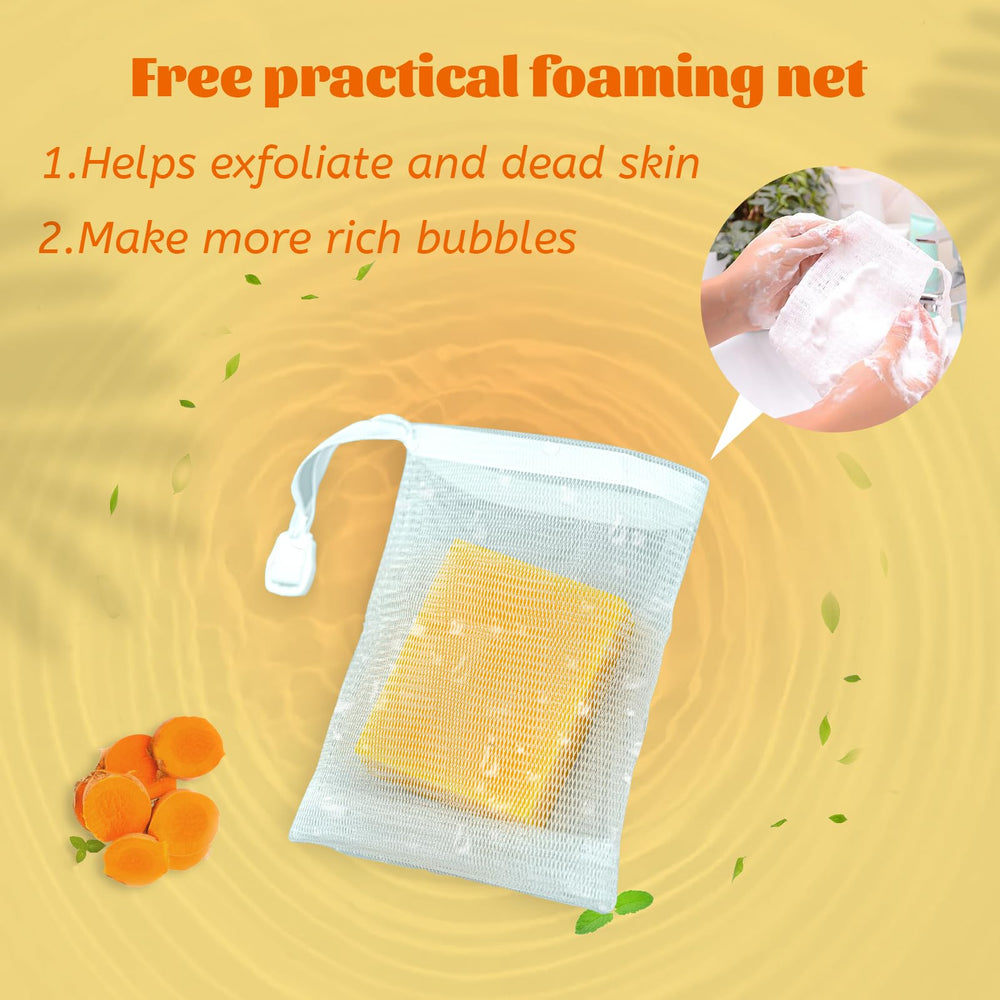 Umpeimvon turmeric soap 3-pack for economical daily cleansing.