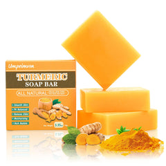 Umpeimvon turmeric soap bar for the face with gentle cleansing and pore care.