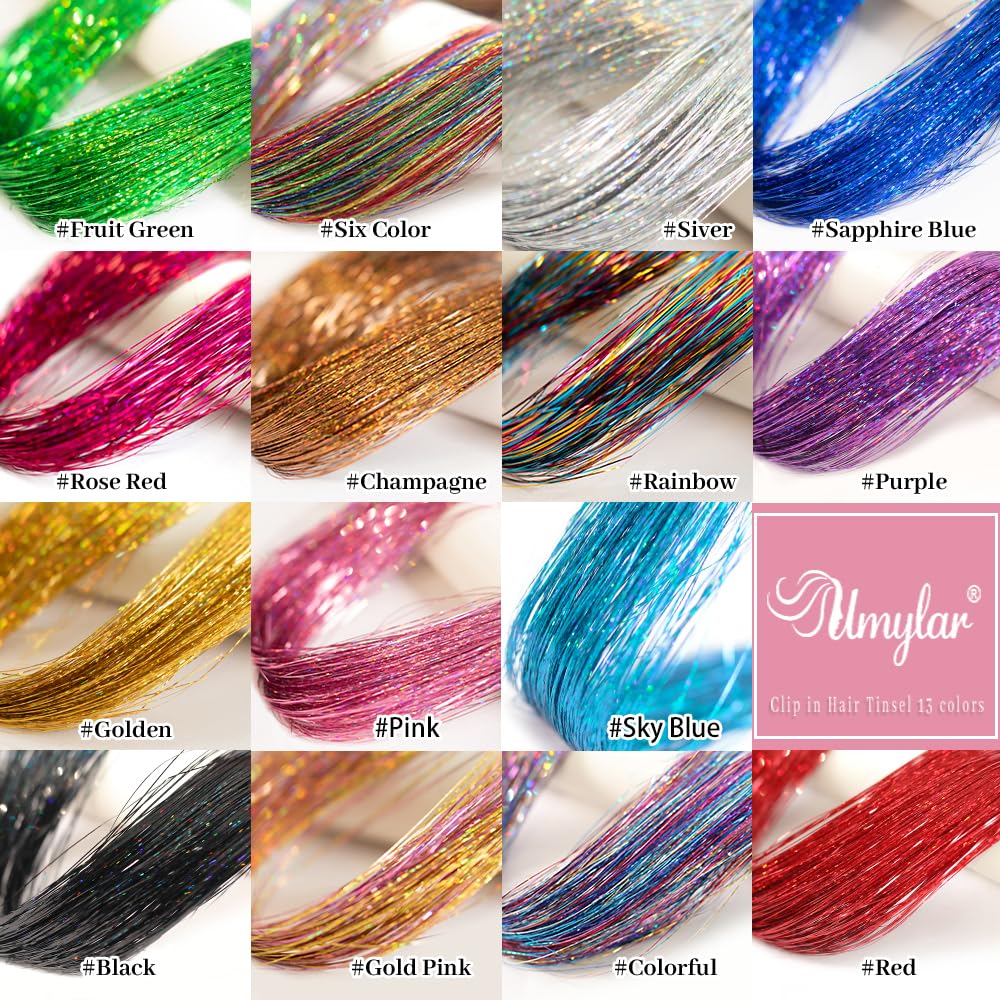 Umylar party glam tinsel collection suitable for weddings and holidays.