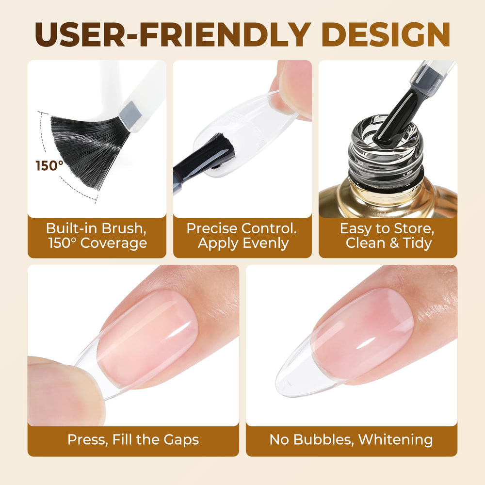 UNA GELLA 10 ml bottle with slip solution concept