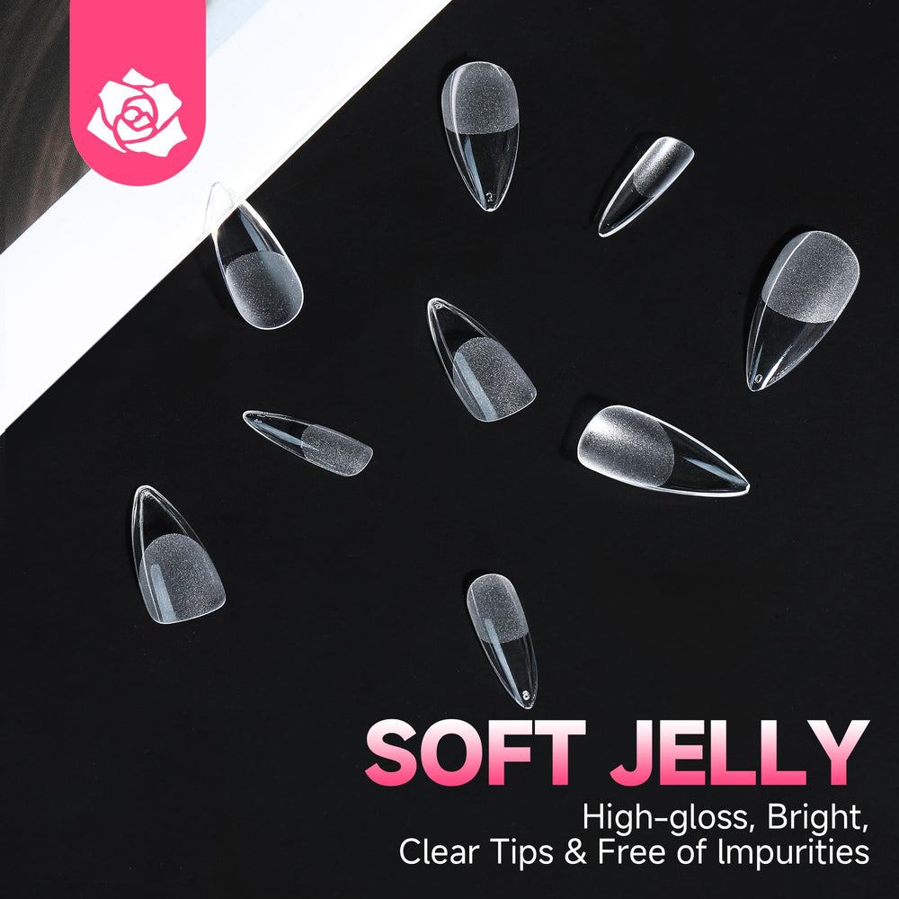UNA GELLA 120-piece kit enables fast nail extensions at home.
