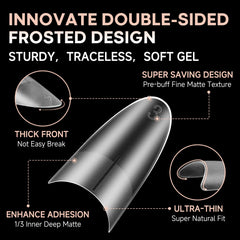 UNA GELLA Almond Tips half-cover design for lighter, breathable wear