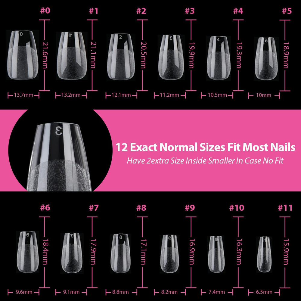 UNA GELLA soft gel tips press smoothly without leaving trace when shaping