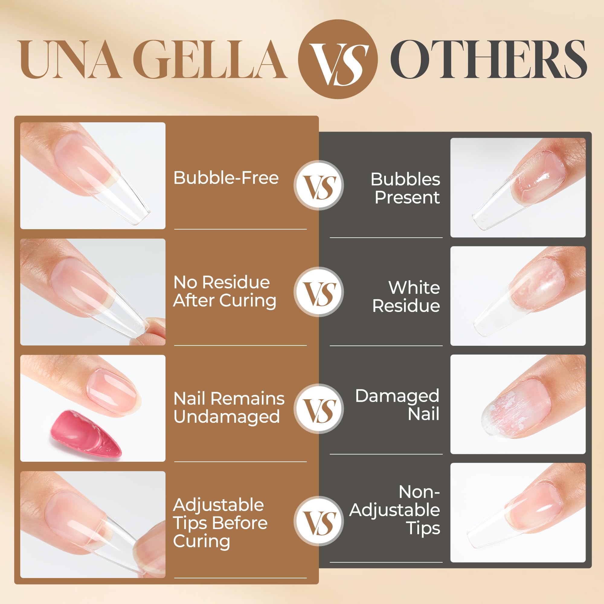 UNA GELLA blooming gel and color-mixing for creative effects.