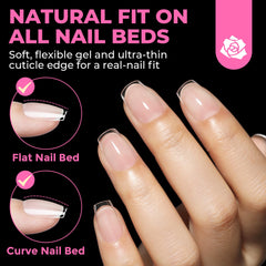 UNA GELLA borde suave facilita aplicación cómoda en uñas
