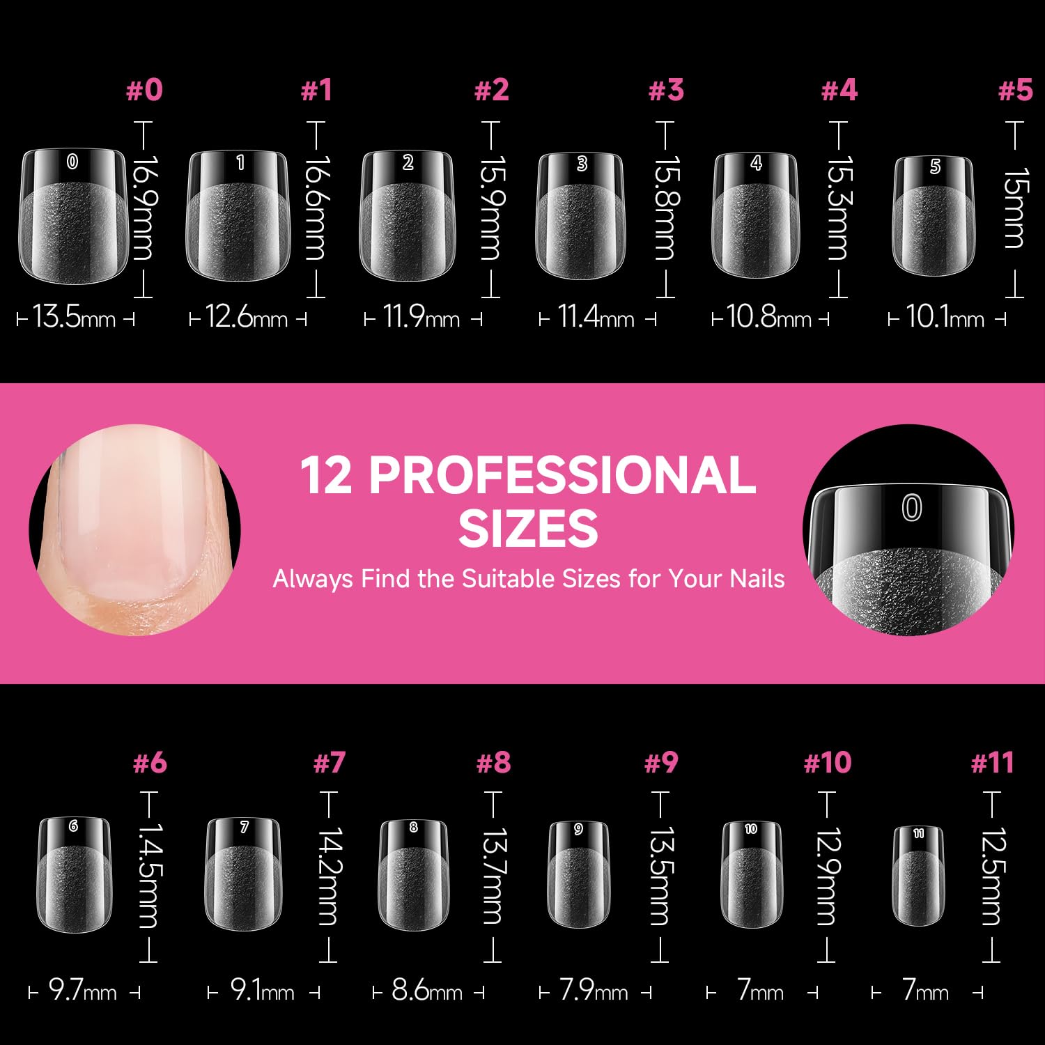 UNA GELLA clear coverage to showcase nail art