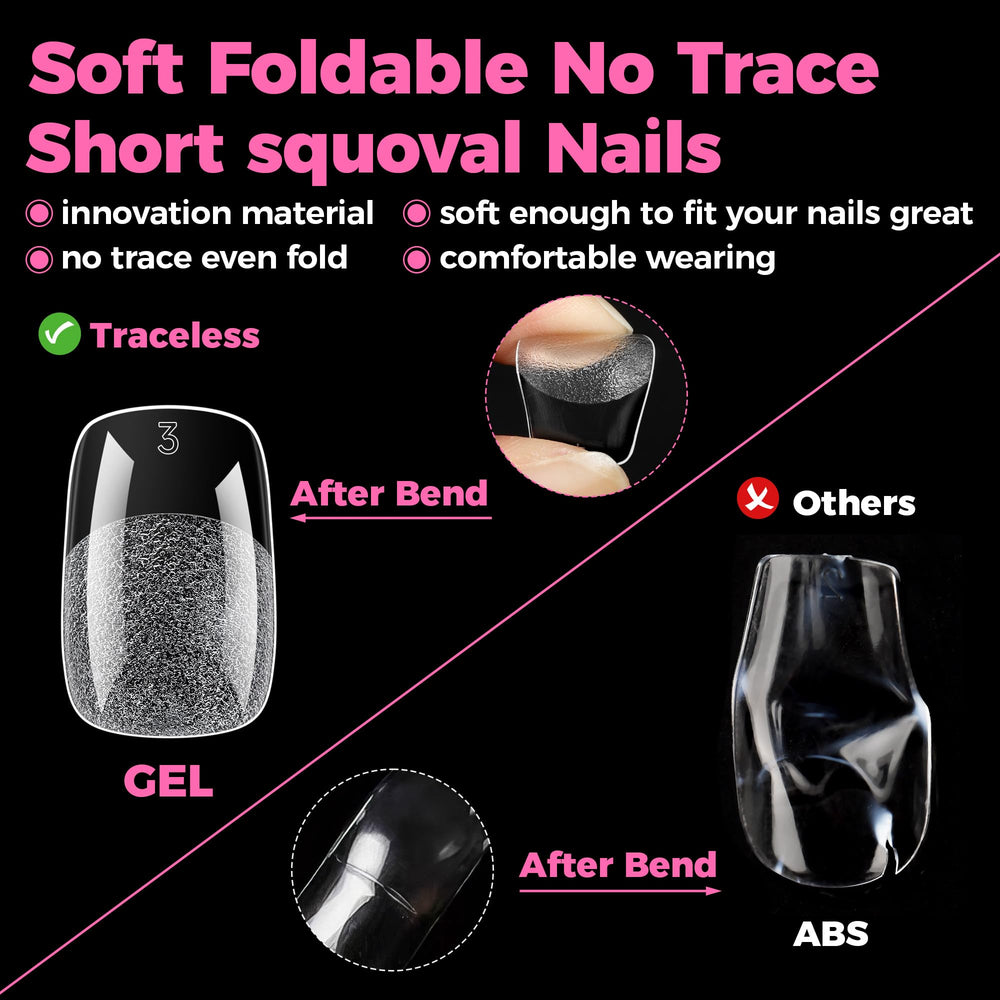 UNA GELLA clear tips provide long-lasting wear up to 28 days.