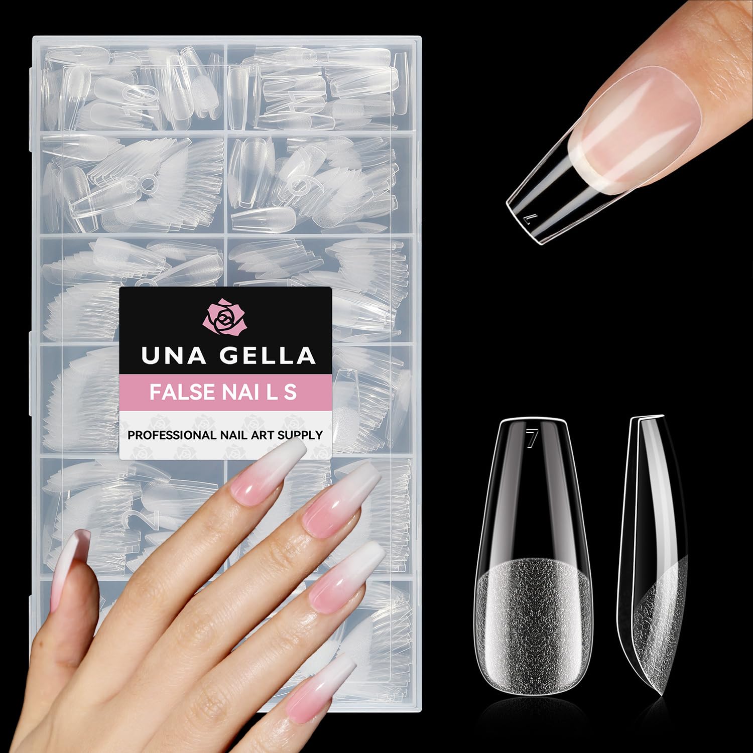 UNA GELLA smooth edges maintain a natural look and reduce snagging.