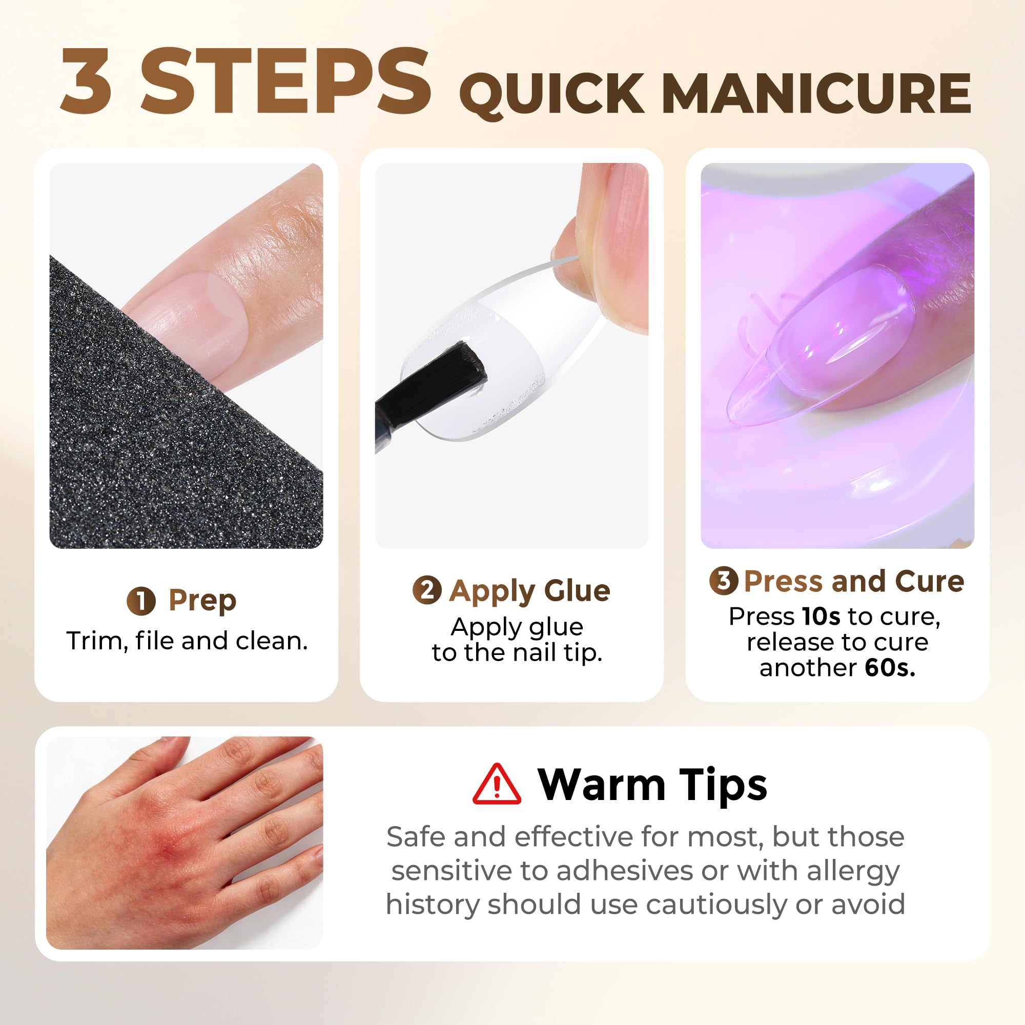 UNA GELLA compatible with various soak-off gel polishes.