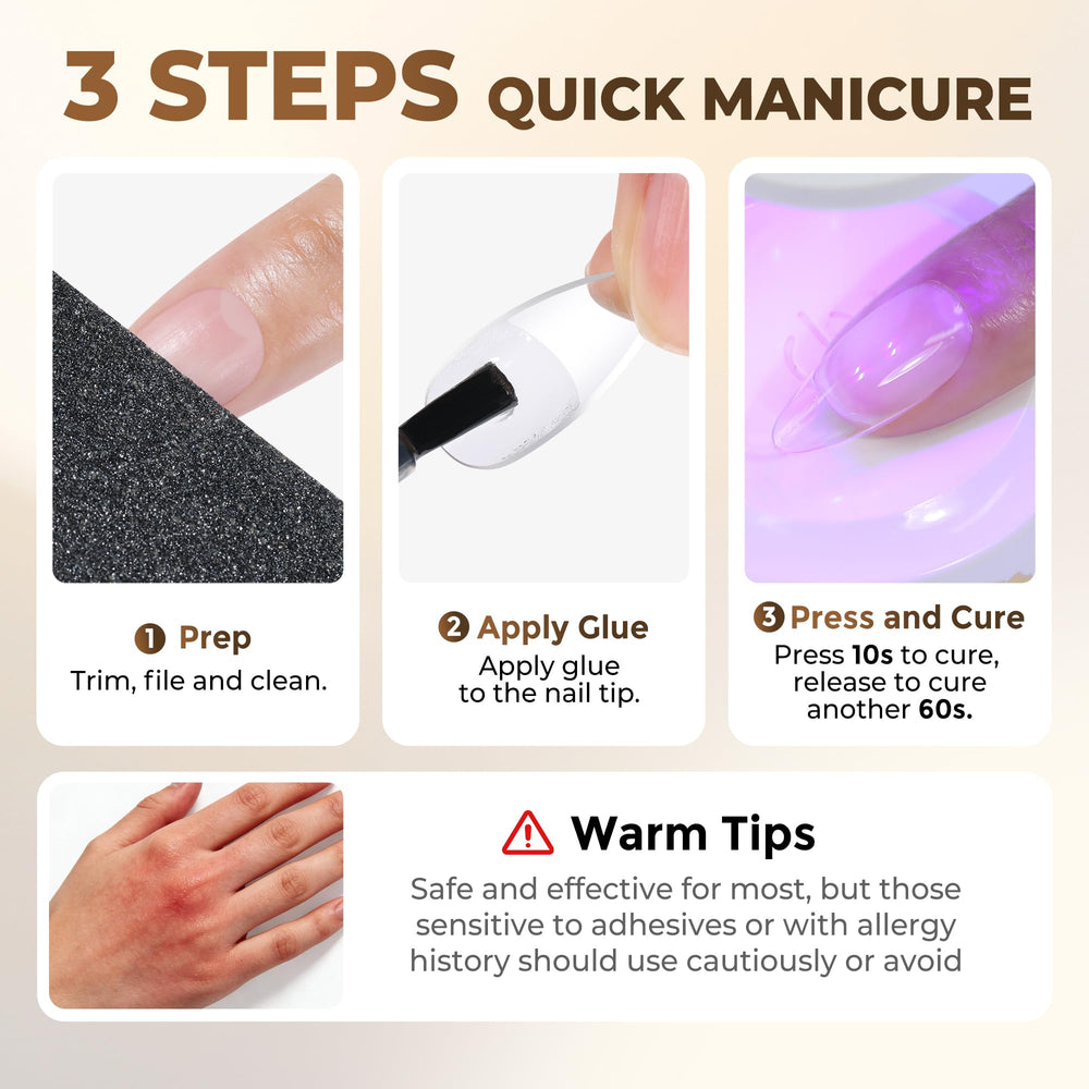 UNA GELLA compatible with various soak-off gel polishes.